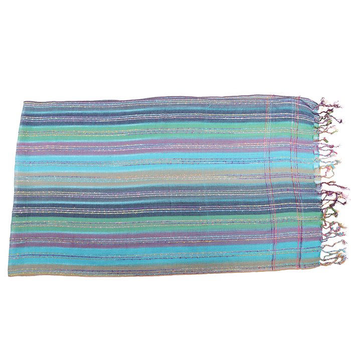 Шарф Тк251/5 цвет бирюзовый, р-р 50х180