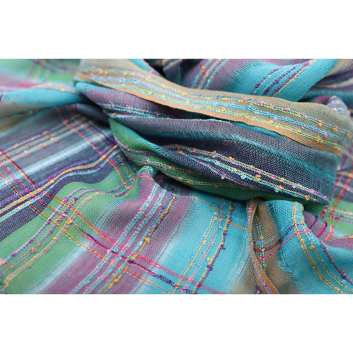 Шарф Тк251/5 цвет бирюзовый, р-р 50х180