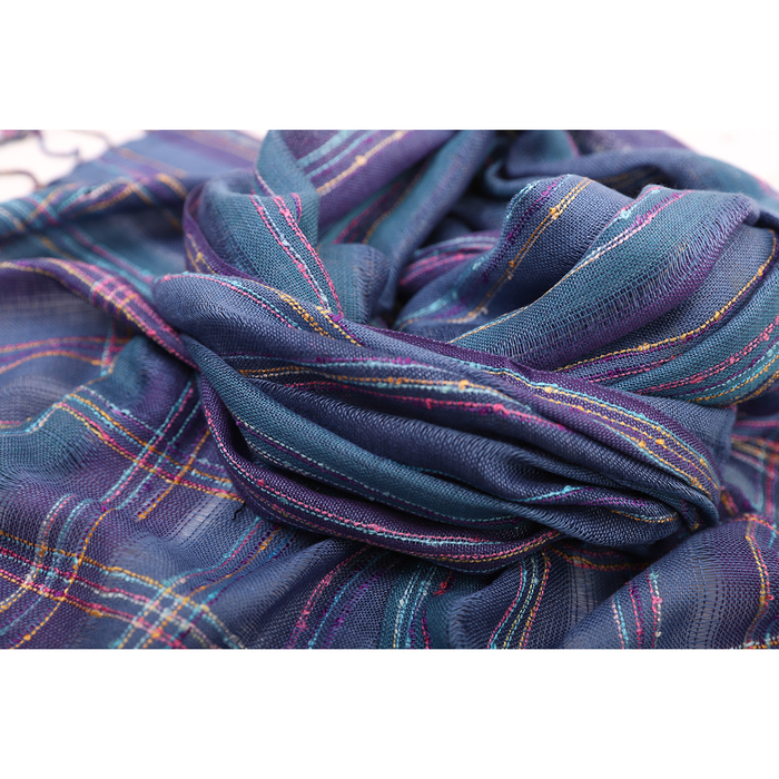 Шарф Тк251/9 цвет фиолетовый, р-р 50х180