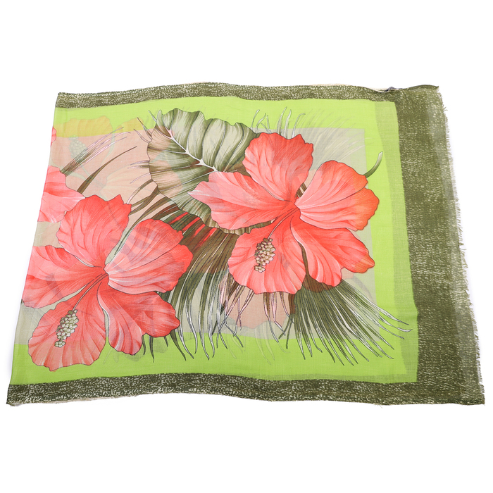 Палантин Тк409/3 цвет зелёный, р-р 70х180