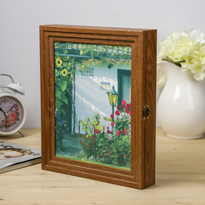 Ключница Пирамида "Дивный сад" Шоколад 30х25х5 см