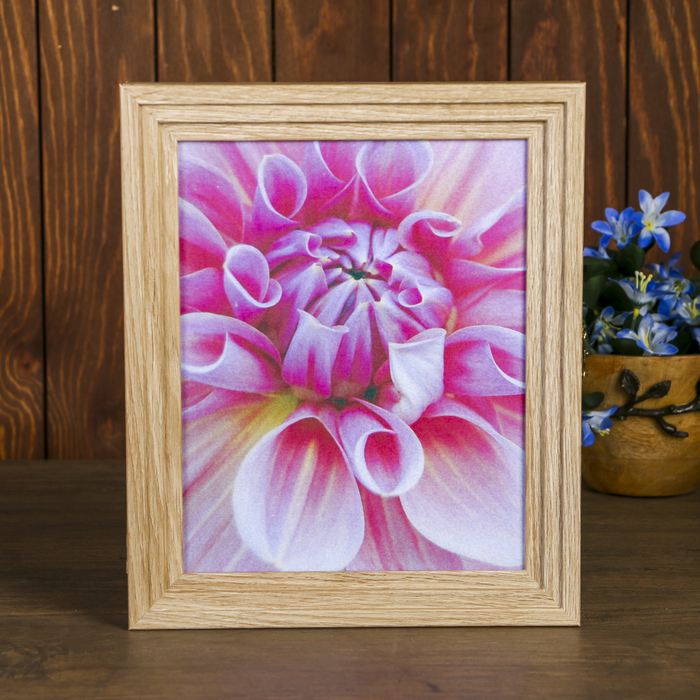 Ключница Пирамида "Розовый цветок" Янтарь 30х25х5 см