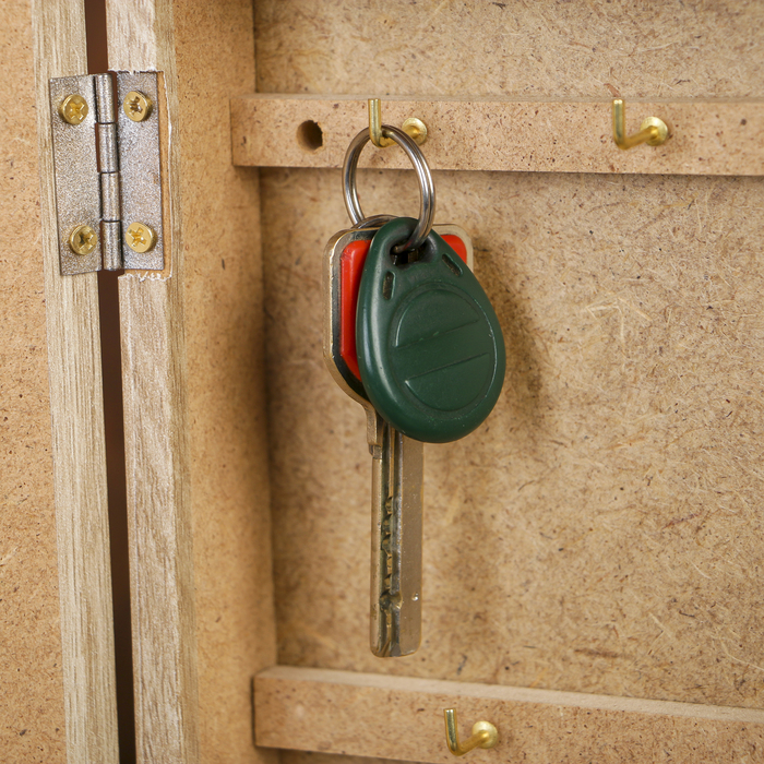 Ключница "Белые розы" Янтарь 28,5х20х6 см