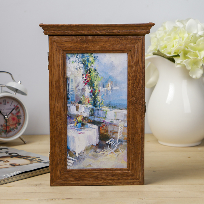 Ключница "Красивые деревья" Шоколад 28,5х20х6 см