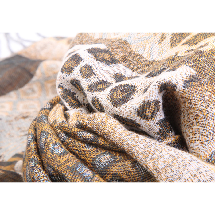 Палантин Тк562/58 цвет коричневый, р-р 70х180