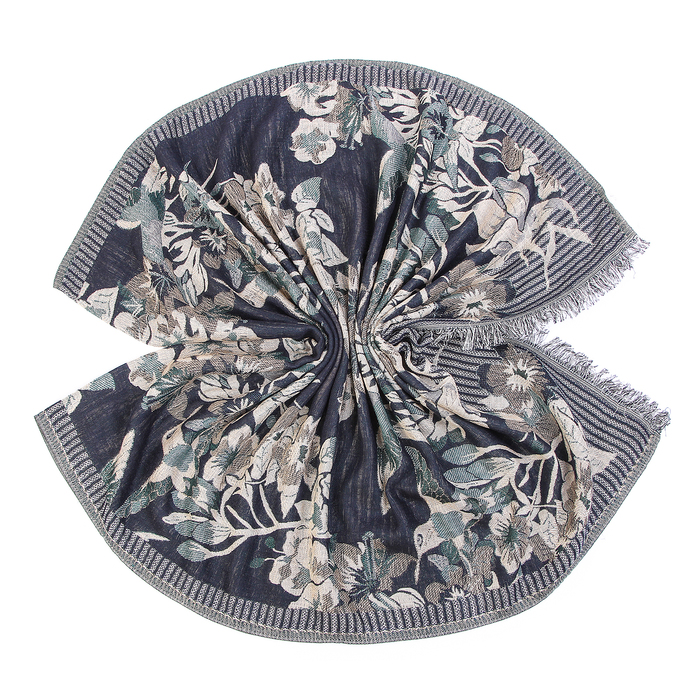 Палантин Тк611/4 цвет чёрный, р-р 70х190