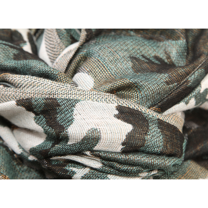 Палантин Тк612/16 цвет зелёный/милитари, р-р 70х200