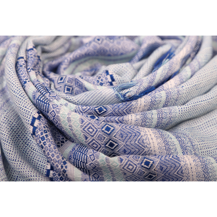 Палантин Тк624/2 цвет голубой, р-р 70х180