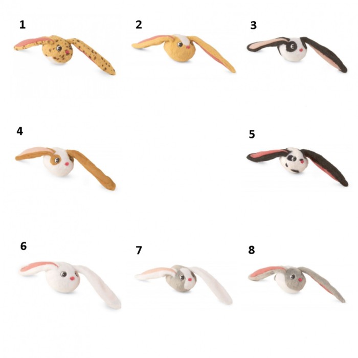 Мягкая игрушка "Кролик Bunnies" с магнитами, 9,5см, МИКС