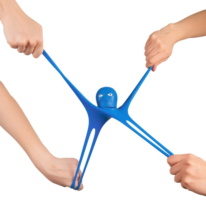 Тянущаяся игрушка "Мини-Осьминог", цвет синий