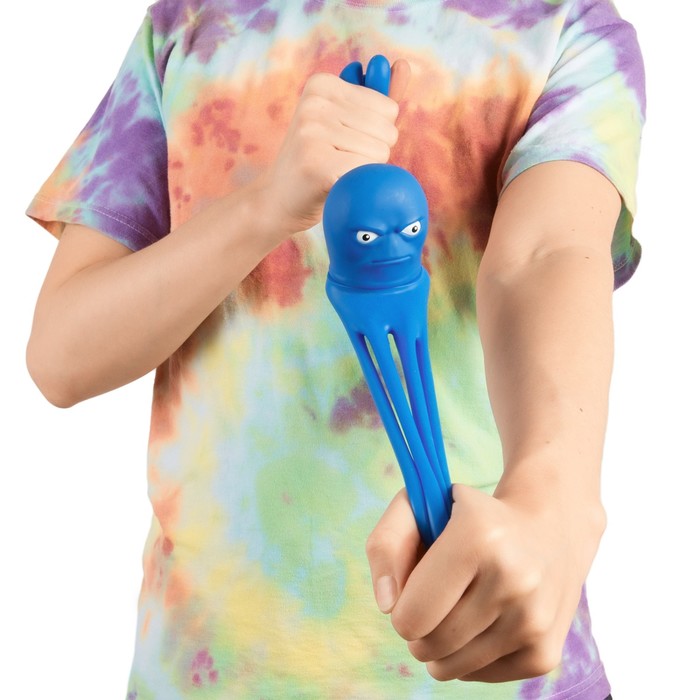 Тянущаяся игрушка "Мини-Осьминог", цвет синий