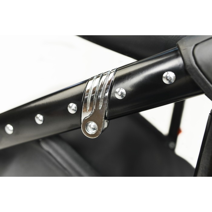 Коляска-люлька "Чемпион" со спальным блоком (104, темно серый с коралловым, КЛ-2 АЛ, R12+R10) 385