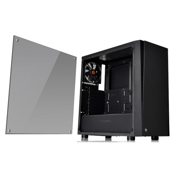 Корпус Thermaltake Versa J21 TG без БП ATX 2x120mm 2xUSB2.0 2xUSB3.0 audio bott PSU черный