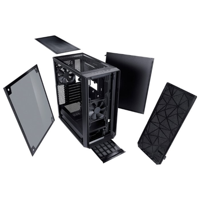 Корпус Fractal Design Meshify Mini C TG без БП mATX 2xUSB3.0 audio bott PSU черный