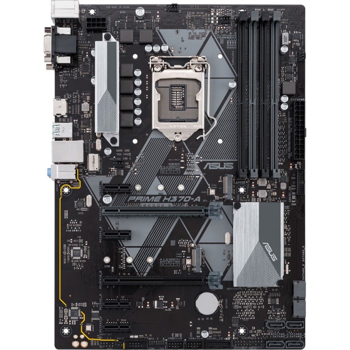 Материнская плата Asus PRIME H370-A Soc-1151v2 Intel H370 4xDDR4 ATX GbLAN RAID+VGA+DVI+HDMI 38542