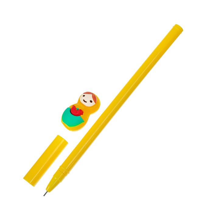 Ручка гелевая-прикол МИКС Матрешка