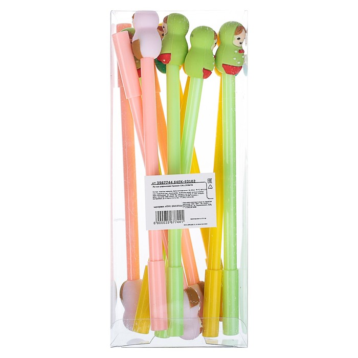 Ручка гелевая-прикол МИКС Матрешка