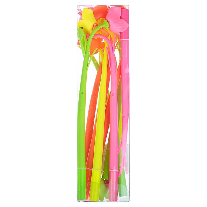 Ручка шариковая-прикол Цветы МИКС