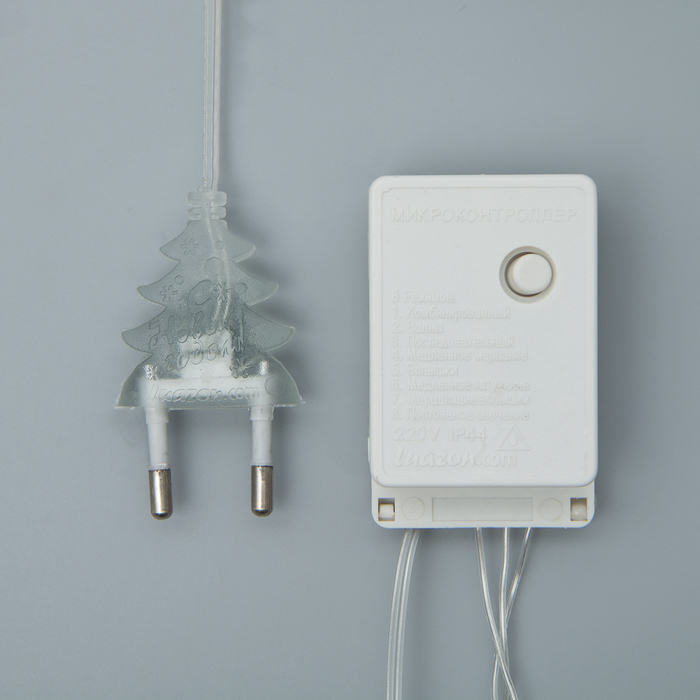 НИТЬ, 5 м, Н.С. LED-50-220V, 8 режимов, БЕЛЫЙ