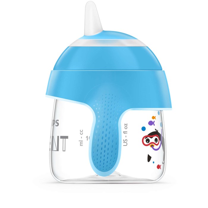 Чашка-поильник (200 мл, 6мес+) Philips Avent для детей до 3-х лет, голубая