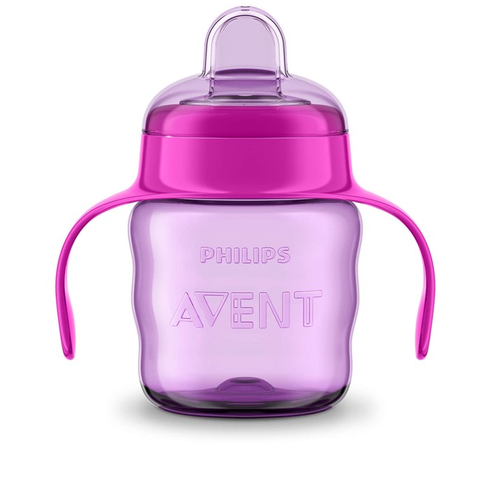 Чашка-поильник (200 мл, 6мес+) розов. Philips Avent Серия Comfort