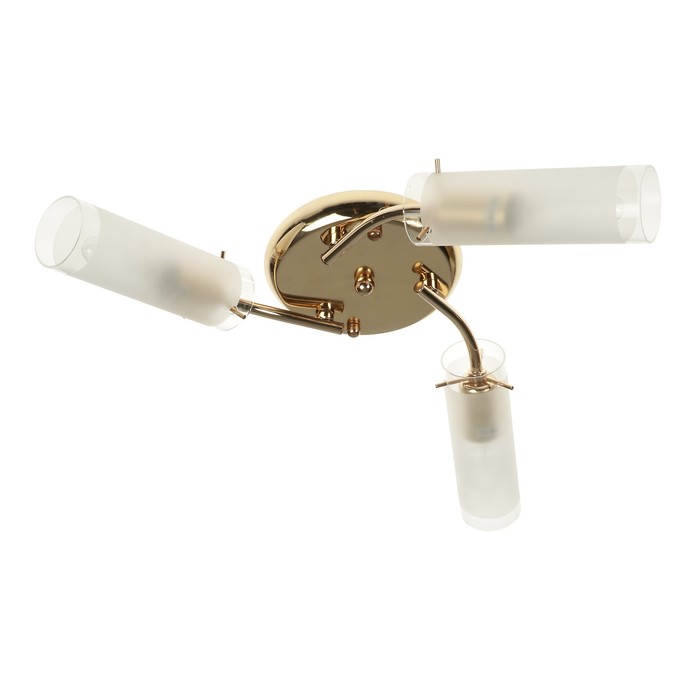 Люстра "Гелла" 3x60Вт E14 золото 53.5x53.5x15 см.