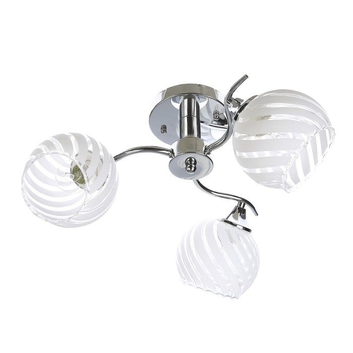 Люстра "Беатриса" 3x60Вт E27 хром 47x47x17 см.