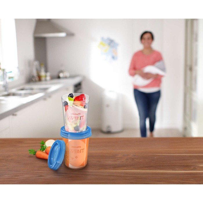 Контейнеры с крышками для хранения питания 5 шт. (240 мл) Philips Avent