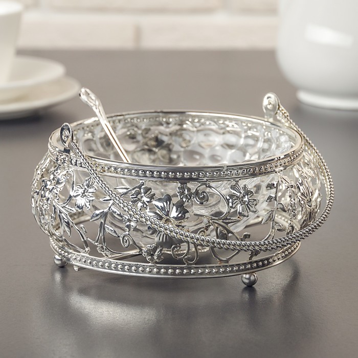 Ваза сервировочная ”Милия“, с ложкой