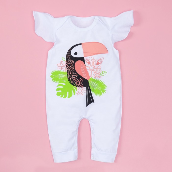 Комбинезон детский Крошка Я "Тропики", рост 86-92см (1,5-2 года)