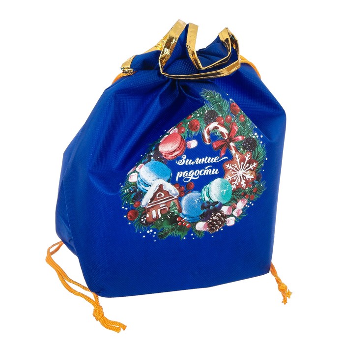 Мешок подарочный «Зимние радости», 28 х28 см