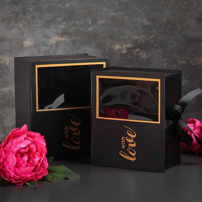 Набор коробок 2в1 с окном, 24 х 20 х 11 - 22 х 18,5 х 10,5 см