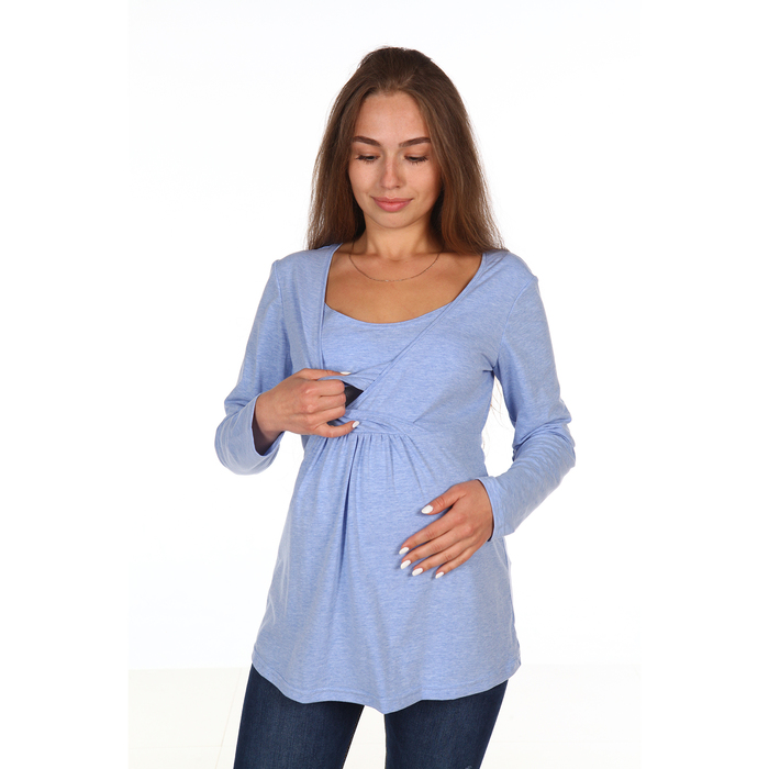 Блуза женская 8.38 цвет голубой, р-р 42