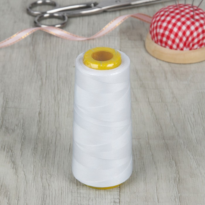 Нитки 20s/2, 914м, цвет белый