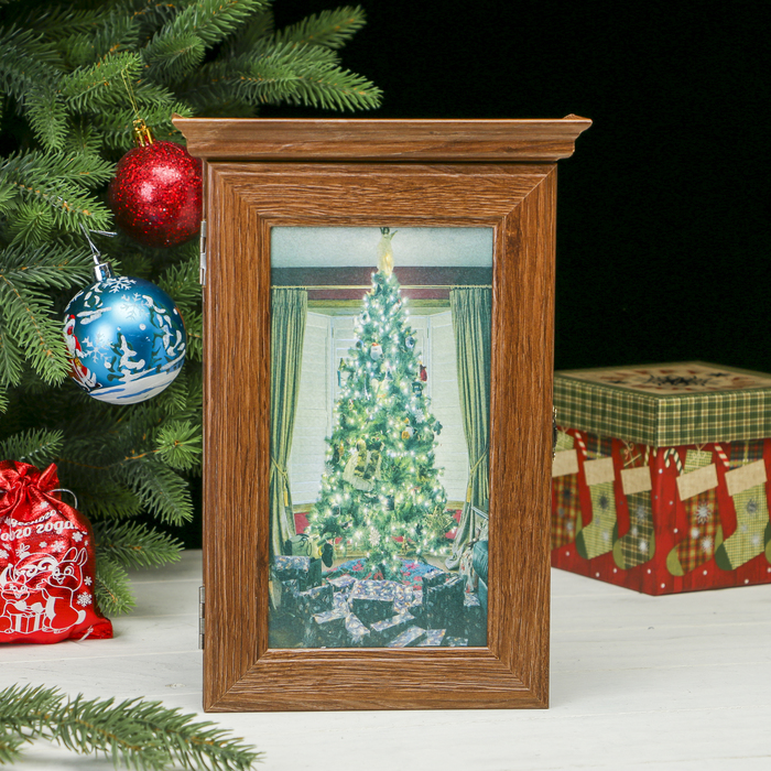 Ключница "Новогодняя елочка" Шоколад 28,5х20х6 см