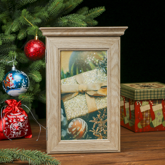 Ключница "Подарок" Янтарь 28,5х20х6 см