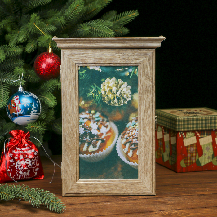 Ключница "Новогоднее угощение" Янтарь 28,5х20х6 см