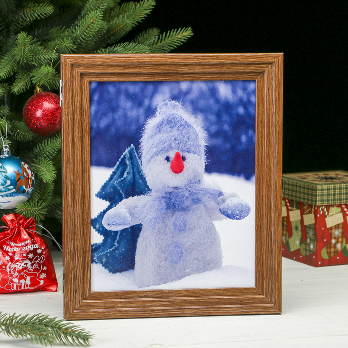 Ключница Пирамида "Снеговик" Шоколад 30х25х5 см