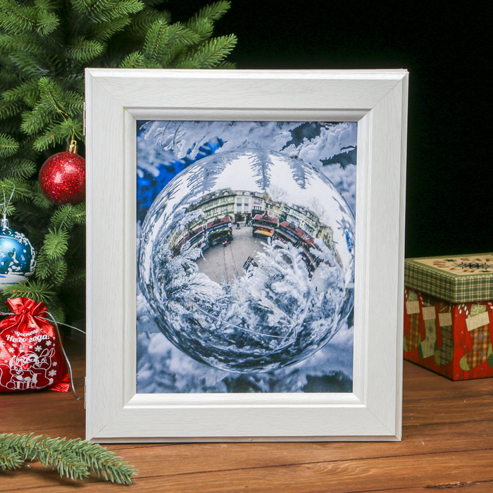 Ключница Картина "Новогодний шар" Жемчуг 34,5х29,5х5 см