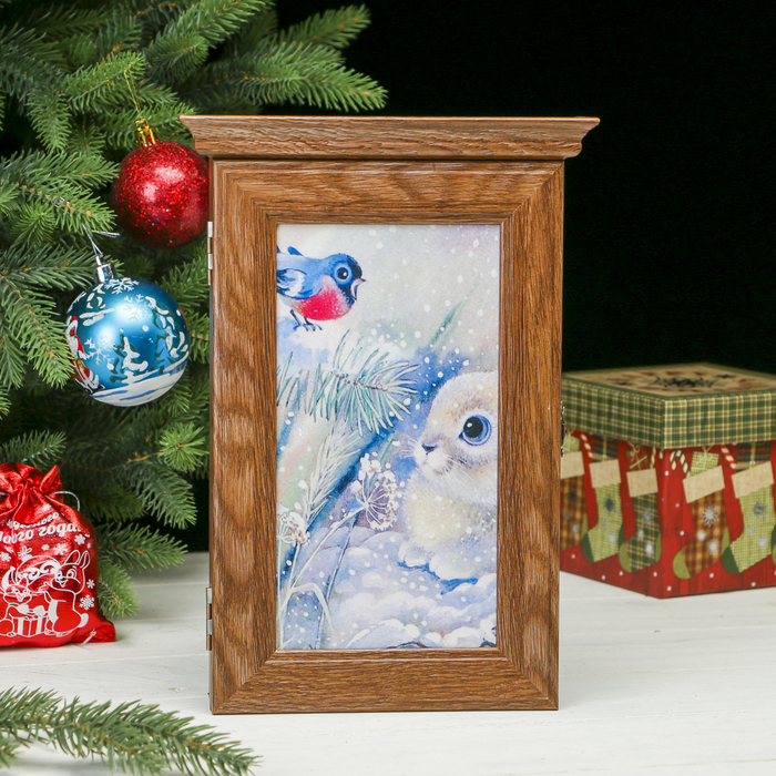 Ключница "Зайка" Шоколад 28,5х20х6 см