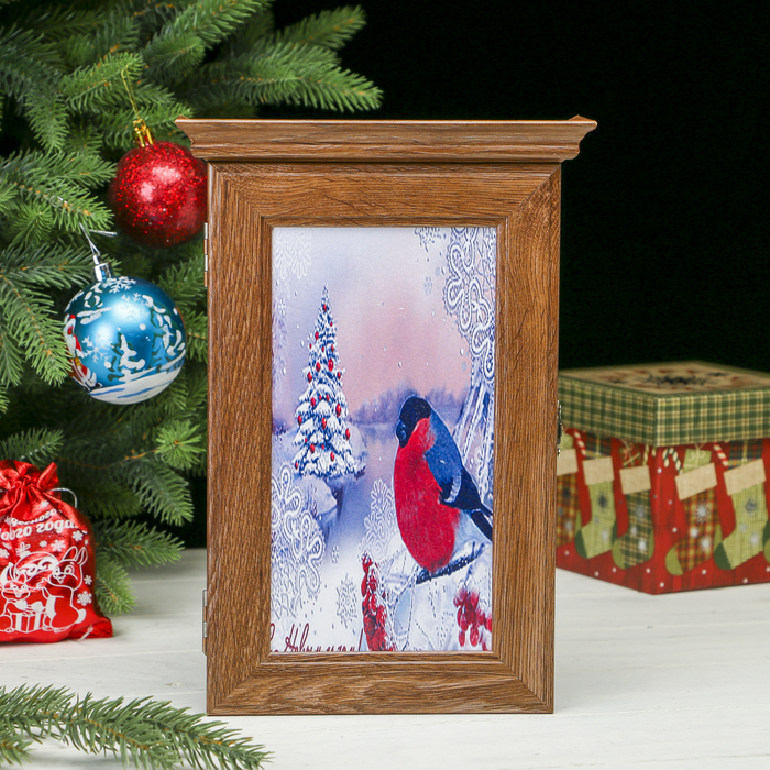 Ключница "Снегирь" Шоколад 28,5х20х6 см