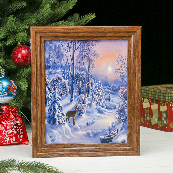 Ключница Пирамида "Сказочный лес" Шоколад 30х25х5 см