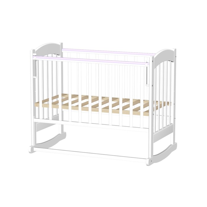 Кровать детская "Радуга 6", белая