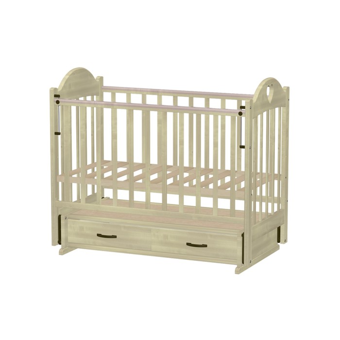 Кровать детская "Таисия 3" с сердцем, мёд