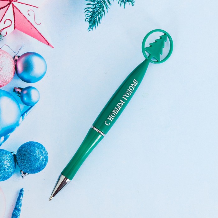 Ручка с линейкой "С Новым Годом"