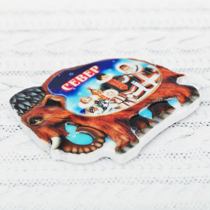 Магнит в форме мамонта «Север. Ненцы»