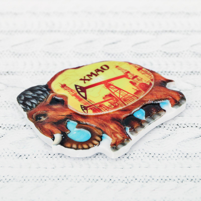 Магнит в форме мамонта"ХМАО"