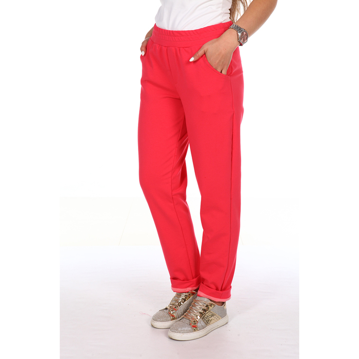 Брюки женские 7.30 цвет коралловый, р-р 48