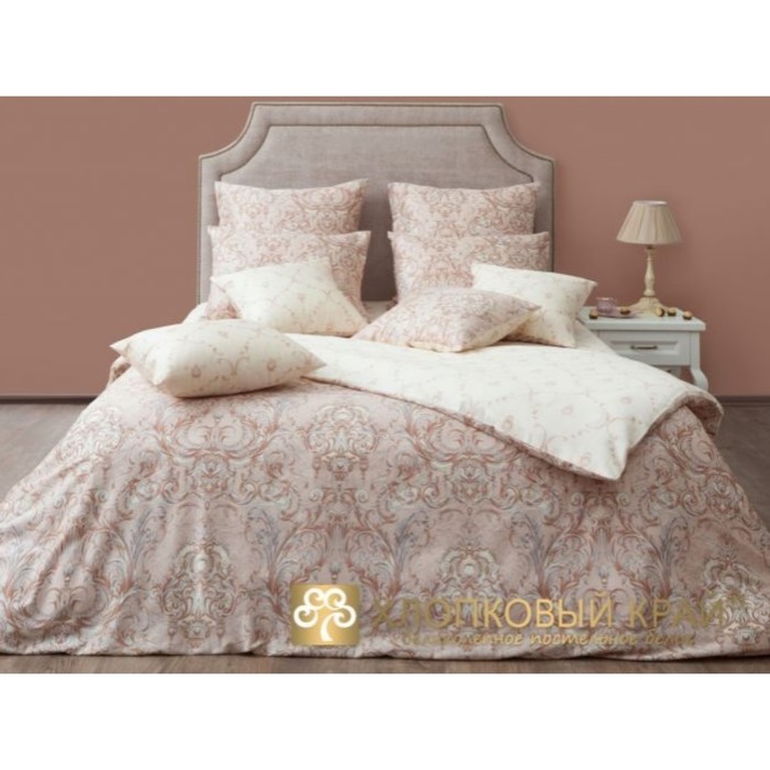 КПБ "Марсель айвори/2" 2 сп, 214х220 см, 182х212 см, 80х70 см-2 шт., сатин 130 г/м2