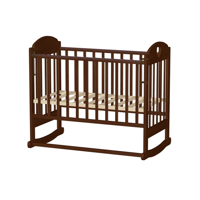 Кровать детская "Иришка 6" с сердцем, вишня